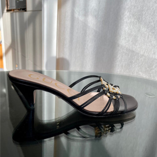 High Quality Luxury Gucci New Crystal Embellished Sandals And Slippers – Style 13683 product detail