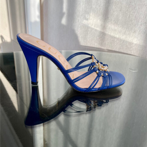 High Quality Luxury Gucci New Crystal Embellished Sandals And Slippers – Style 80915