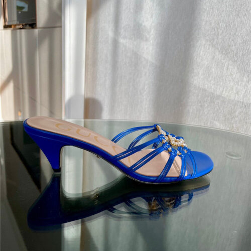 High Quality Luxury Gucci New Crystal Embellished Sandals And Slippers – Style 80915 product detail