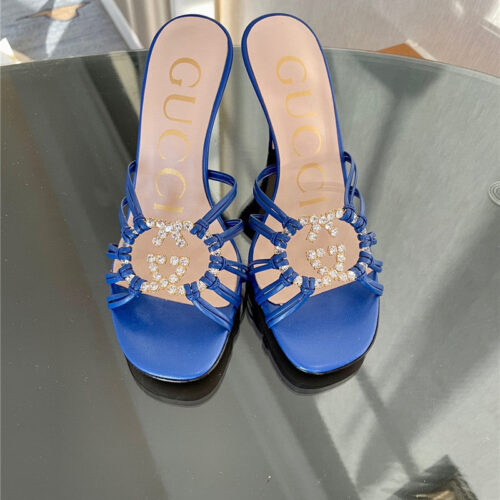 High Quality Luxury Gucci New Crystal Embellished Sandals And Slippers – Style 80915 product detail