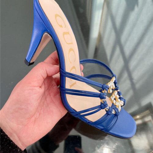 High Quality Luxury Gucci New Crystal Embellished Sandals And Slippers – Style 80915 product detail