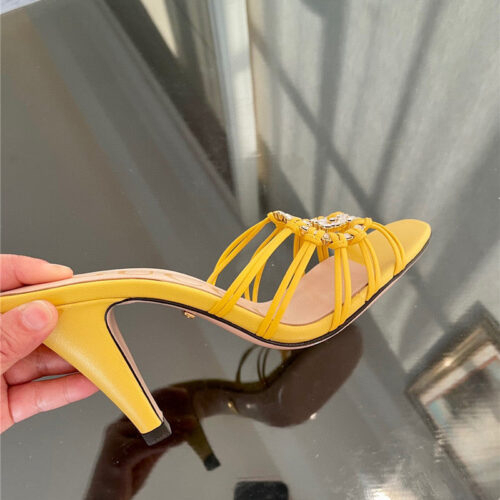 High Quality Luxury Gucci New Crystal Embellished Sandals And Slippers – Style 48147 product detail