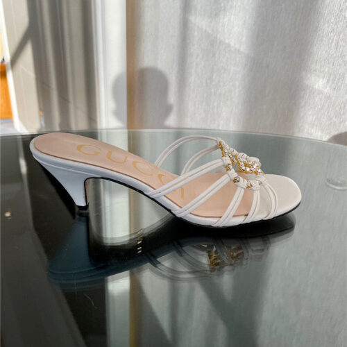 High Quality Luxury Gucci New Crystal Embellished Sandals And Slippers product detail