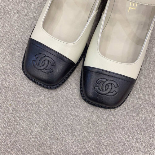 High Quality Luxury Chanel New Thick Heel Square Toe Shoes – Style 64006 product detail