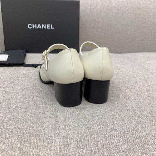 High Quality Luxury Chanel New Thick Heel Square Toe Shoes – Style 64006 product detail