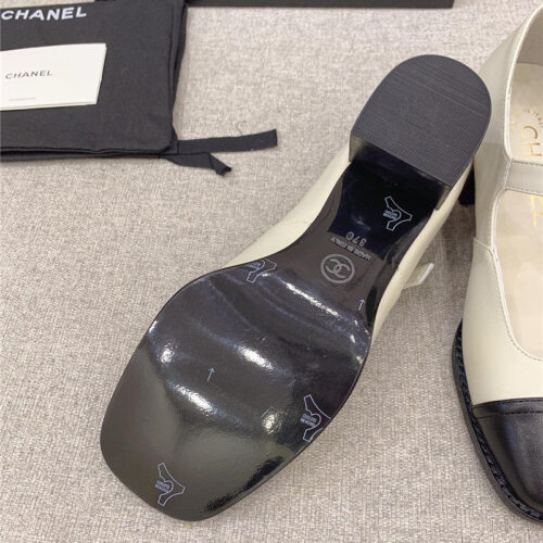 High Quality Luxury Chanel New Thick Heel Square Toe Shoes – Style 64006 product detail