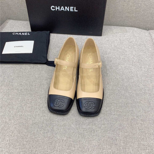 High Quality Luxury Chanel New Thick Heel Square Toe Shoes product detail