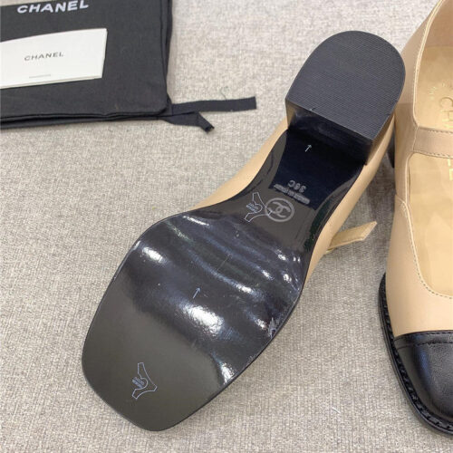 High Quality Luxury Chanel New Thick Heel Square Toe Shoes product detail