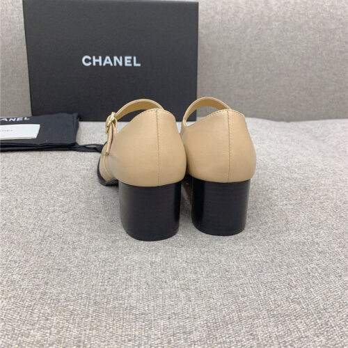 High Quality Luxury Chanel New Thick Heel Square Toe Shoes product detail