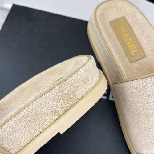 High Quality Luxury Chanel Rhombus Cc Logo Platform Slippers – Style 99718 product detail