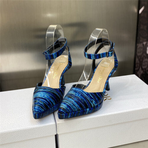 High Quality Luxury Dior Metal Buckle Platform Muller Womens Sandals – Style 12358 alternate view