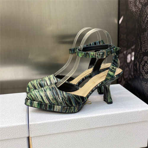 High Quality Luxury Dior Metal Buckle Platform Muller Womens Sandals product detail