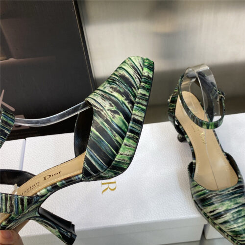 High Quality Luxury Dior Metal Buckle Platform Muller Womens Sandals product detail