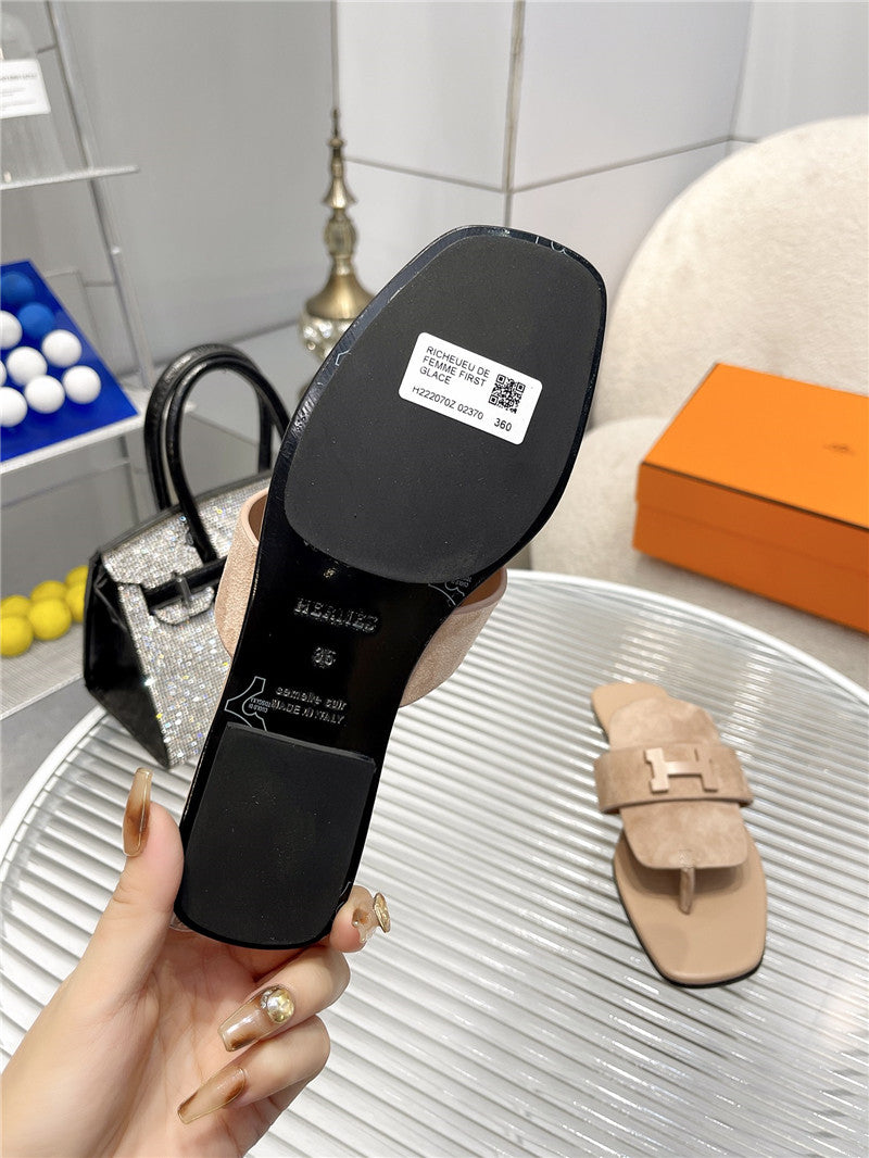 High Quality Luxury Hermes Classic H Buckle Sandals product detail