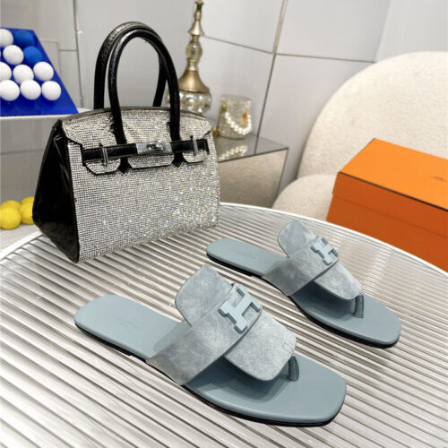 High Quality Luxury Hermes Classic H Buckle Sandals – Style 02179 product detail