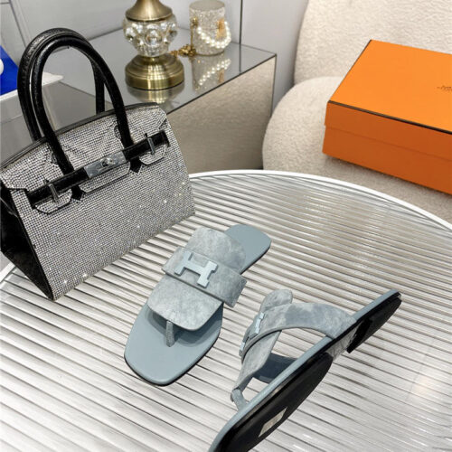 High Quality Luxury Hermes Classic H Buckle Sandals – Style 02179 product detail