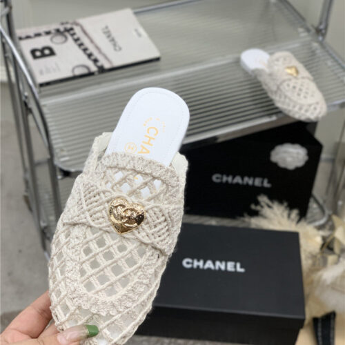 High Quality Luxury Chanel Hollow Roman Slippers – Style 47910 product detail