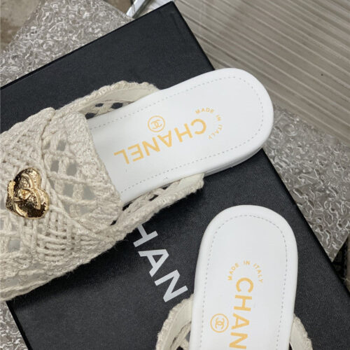 High Quality Luxury Chanel Hollow Roman Slippers – Style 47910 product detail