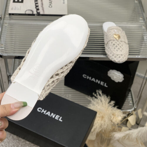 High Quality Luxury Chanel Hollow Roman Slippers – Style 47910 product detail