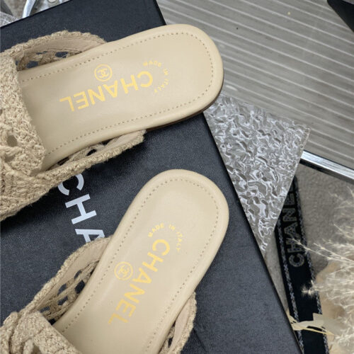 High Quality Luxury Chanel Hollow Roman Slippers – Style 73894 product detail