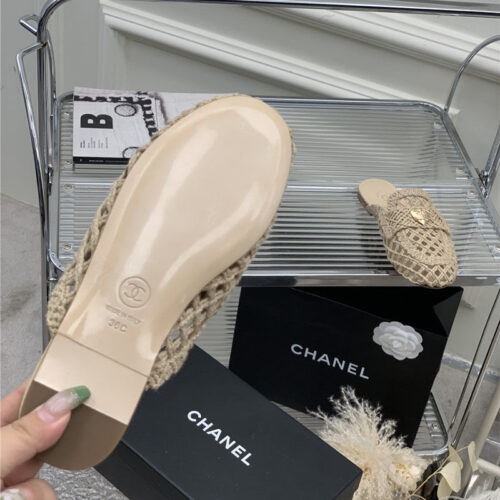 High Quality Luxury Chanel Hollow Roman Slippers – Style 73894 product detail