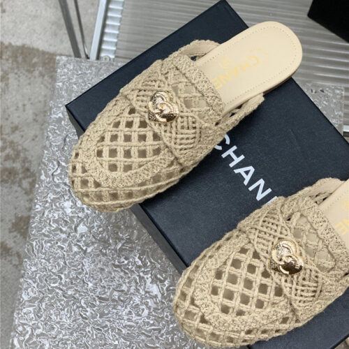 High Quality Luxury Chanel Hollow Roman Slippers – Style 73894 product detail