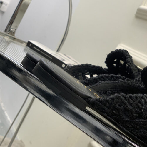 High Quality Luxury Chanel Hollow Roman Slippers – Style 68806 product detail