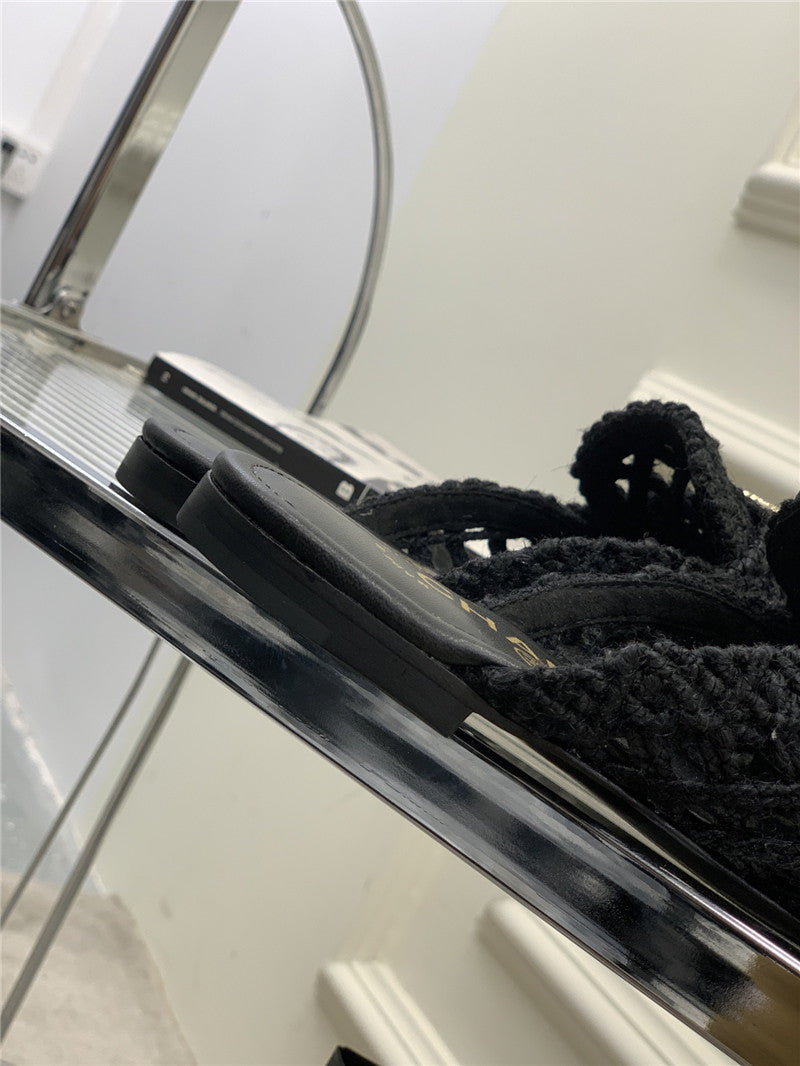 High Quality Luxury Chanel Hollow Roman Slippers – Style 68806 product detail