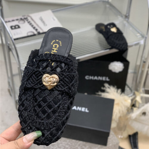 High Quality Luxury Chanel Hollow Roman Slippers – Style 68806 product detail