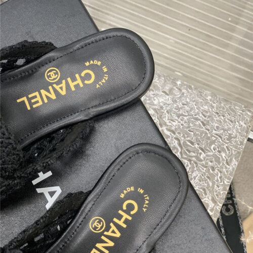 High Quality Luxury Chanel Hollow Roman Slippers – Style 68806 product detail