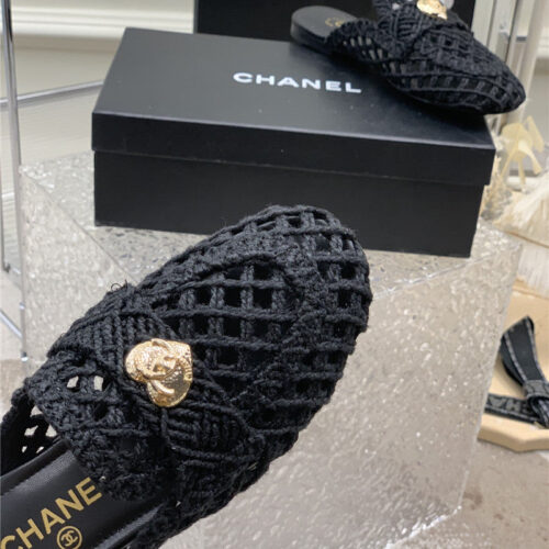 High Quality Luxury Chanel Hollow Roman Slippers – Style 68806 product detail