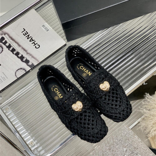 High Quality Luxury Chanel Hollow Roman Slippers