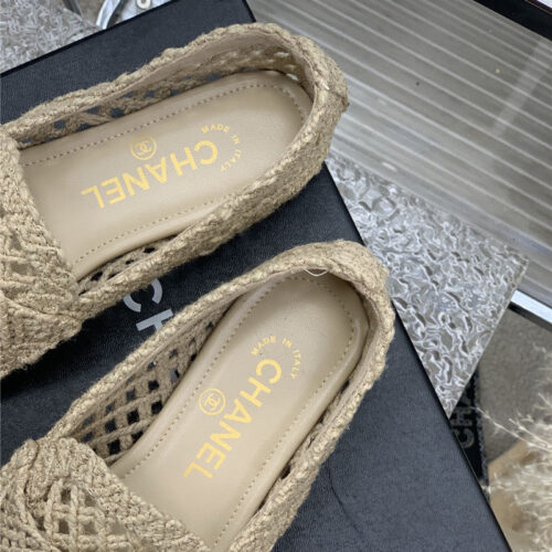 High Quality Luxury Chanel Hollow Roman Slippers – Style 96486 product detail