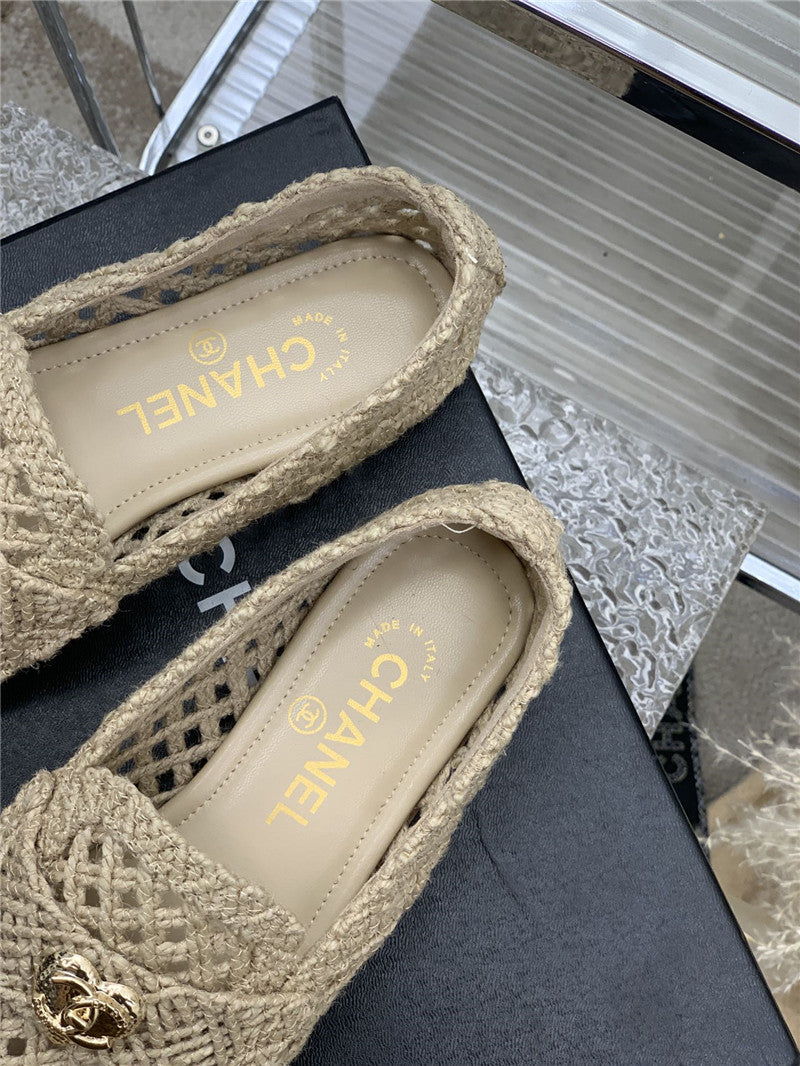 High Quality Luxury Chanel Hollow Roman Slippers – Style 96486 product detail