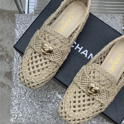 High Quality Luxury Chanel Hollow Roman Slippers – Style 96486 product detail