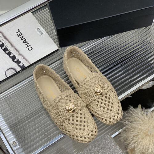 High Quality Luxury Chanel Hollow Roman Slippers – Style 96486