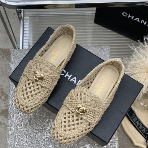 High Quality Luxury Chanel Hollow Roman Slippers – Style 96486 alternate view