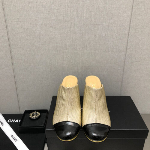 High Quality Luxury Chanel Counter Catwalk Platform Slippers – Style 79750 product detail