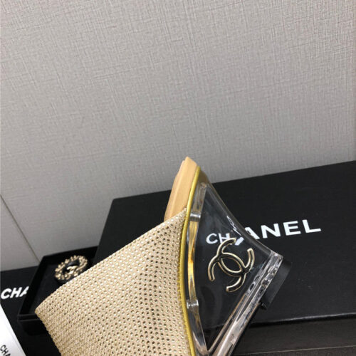 High Quality Luxury Chanel Counter Catwalk Platform Slippers – Style 79750 product detail