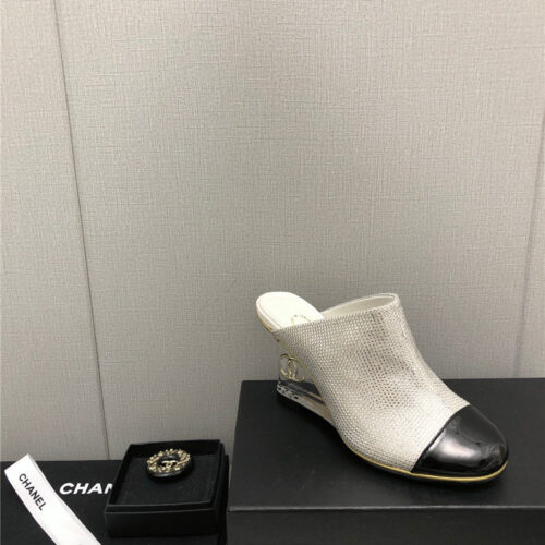 High Quality Luxury Chanel Counter Catwalk Platform Slippers – Style 78054 product detail
