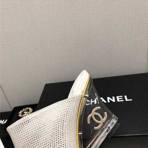High Quality Luxury Chanel Counter Catwalk Platform Slippers – Style 78054 product detail