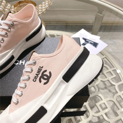 High Quality Luxury Chanel Early Spring New Canvas Shoes – Style 07846 product detail
