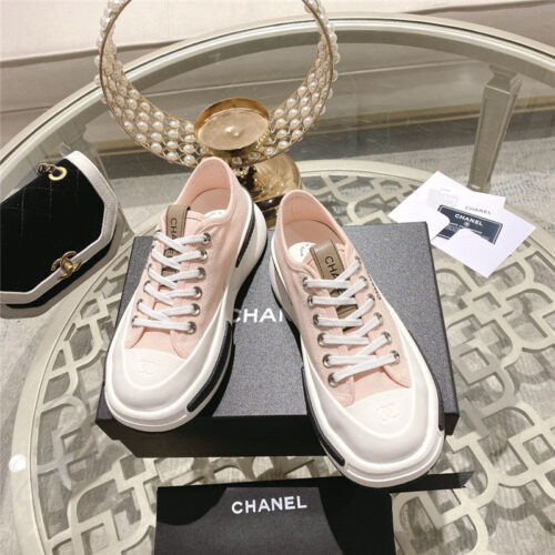 High Quality Luxury Chanel Early Spring New Canvas Shoes – Style 07846 product detail