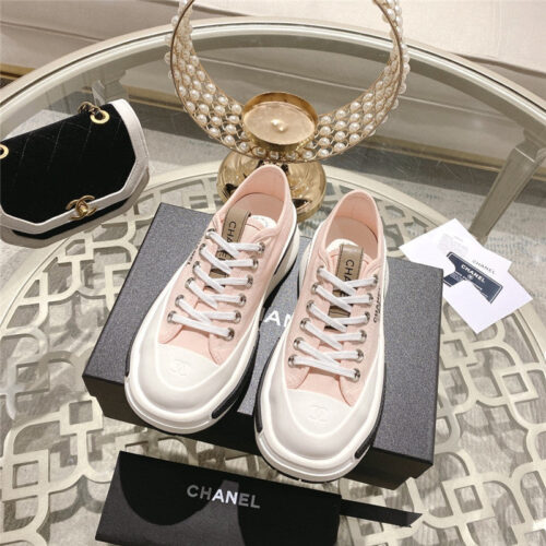 High Quality Luxury Chanel Early Spring New Canvas Shoes – Style 07846 product detail