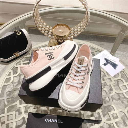 High Quality Luxury Chanel Early Spring New Canvas Shoes – Style 07846 product detail
