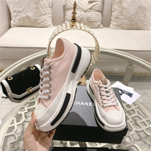 High Quality Luxury Chanel Early Spring New Canvas Shoes – Style 07846 product detail