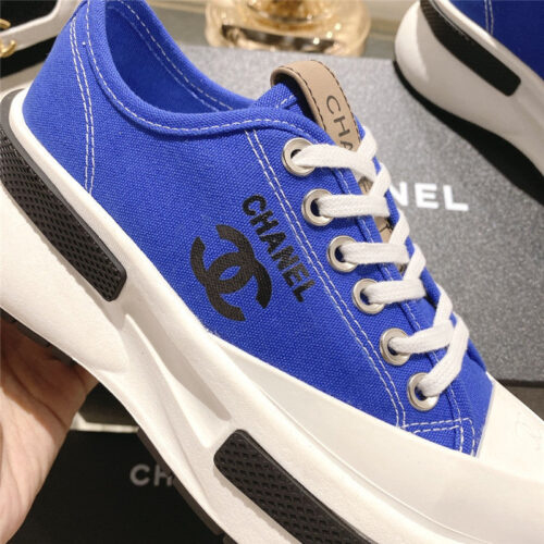 High Quality Luxury Chanel Early Spring New Canvas Shoes – Style 04454 product detail