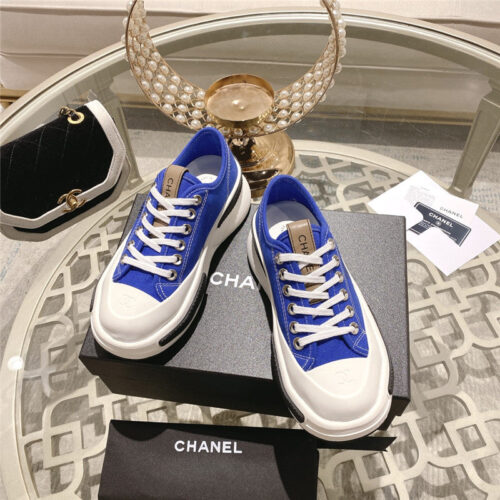 High Quality Luxury Chanel Early Spring New Canvas Shoes – Style 04454 product detail