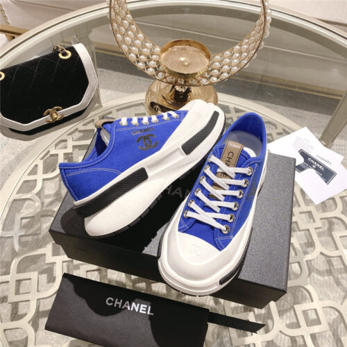 High Quality Luxury Chanel Early Spring New Canvas Shoes – Style 04454 product detail