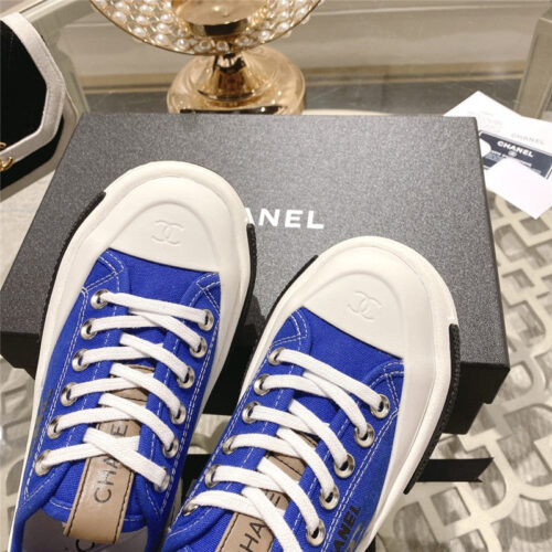 High Quality Luxury Chanel Early Spring New Canvas Shoes – Style 04454 product detail